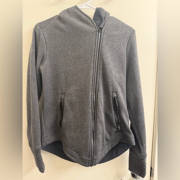 Athleta Tops - Athletea Zip-Up Hooded Jacket:Super warm fuzzy inside!